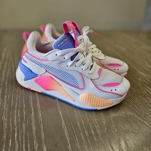 Puma Womens RS X Pop 385704-01 White Running Shoes Sneakers Size 7.5